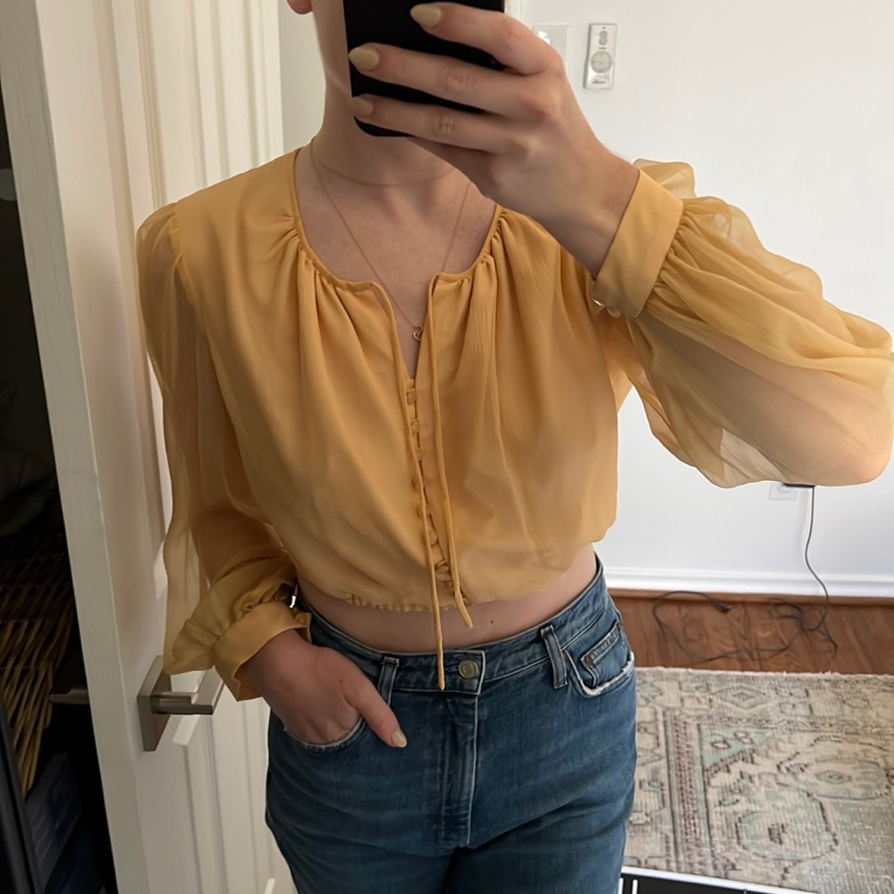 Vintage Cropped Blouse